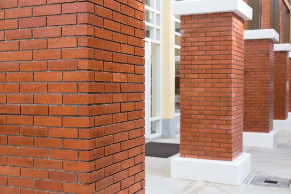 Brick Column Installation in Heber City