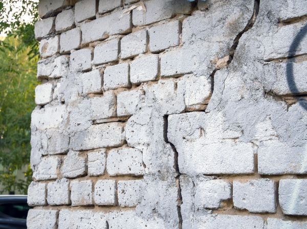Cracked Brick Wall Repair in Heber City